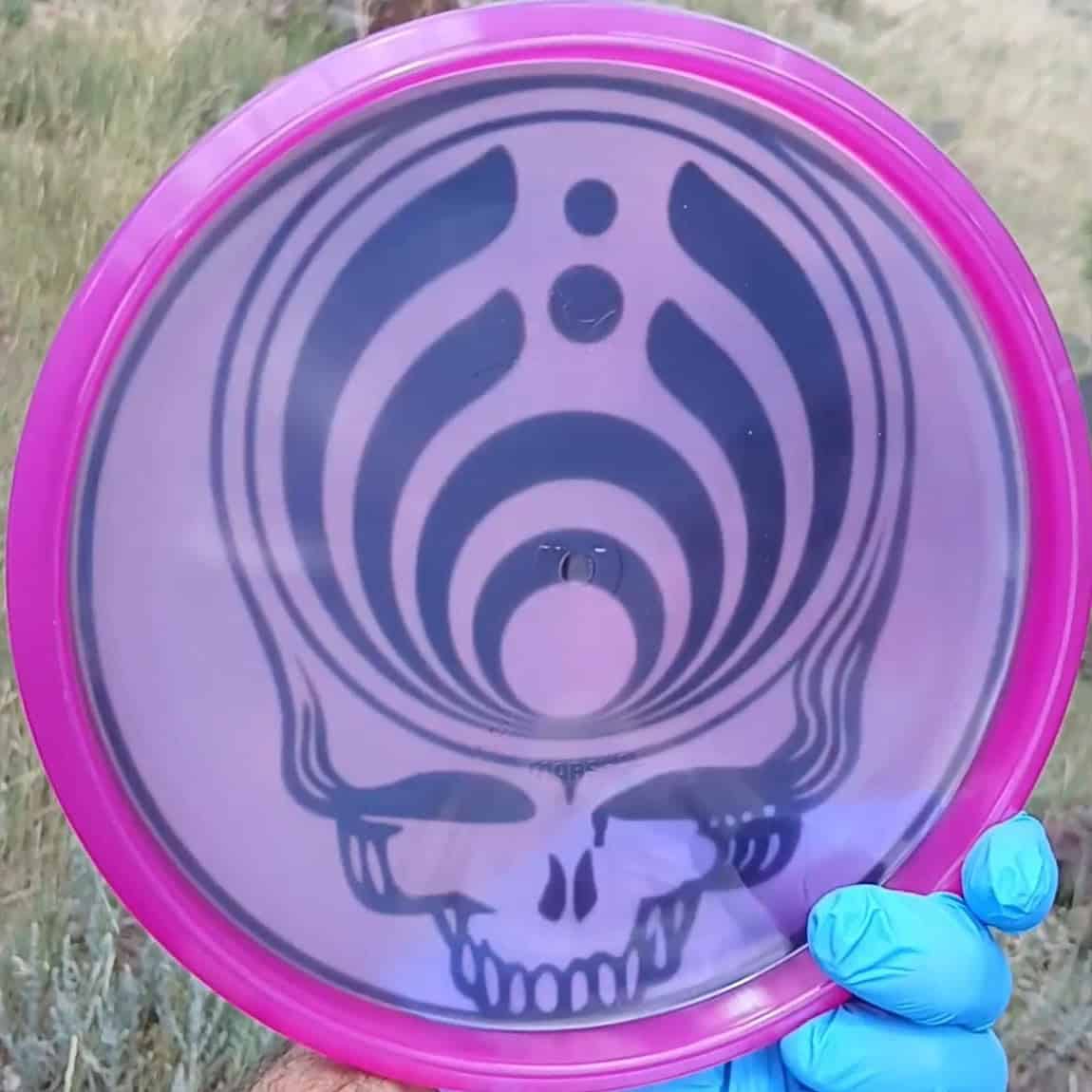 014202.02 Lucid Marshall Bassnectar purple disc golf putter back