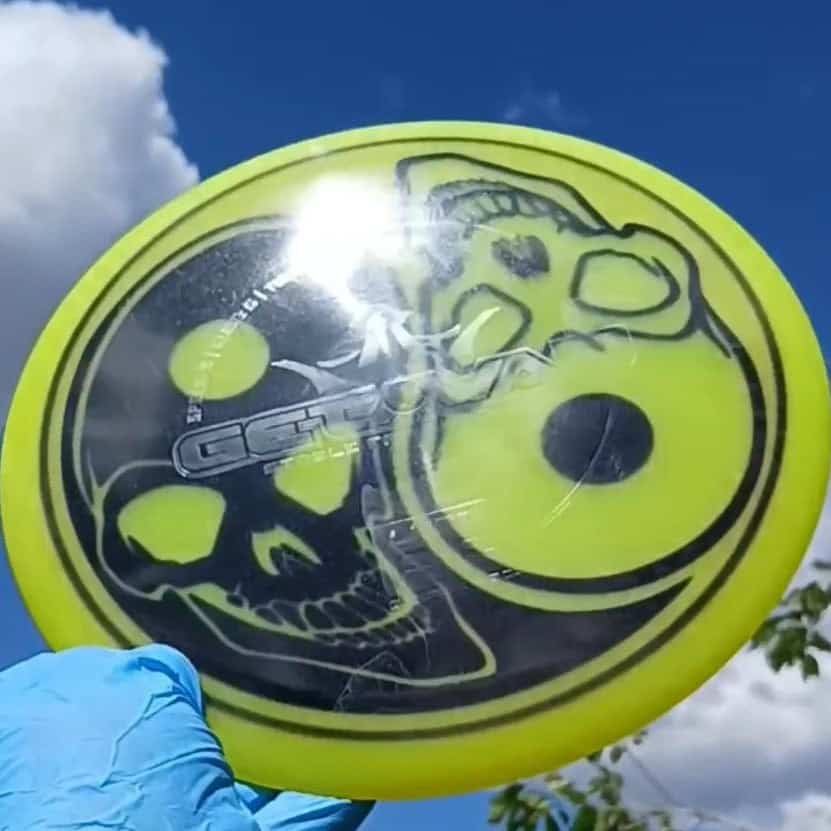 017303.01 Lucid Air Getaway Yin Yang Skulls disc golf fairway driver ghost