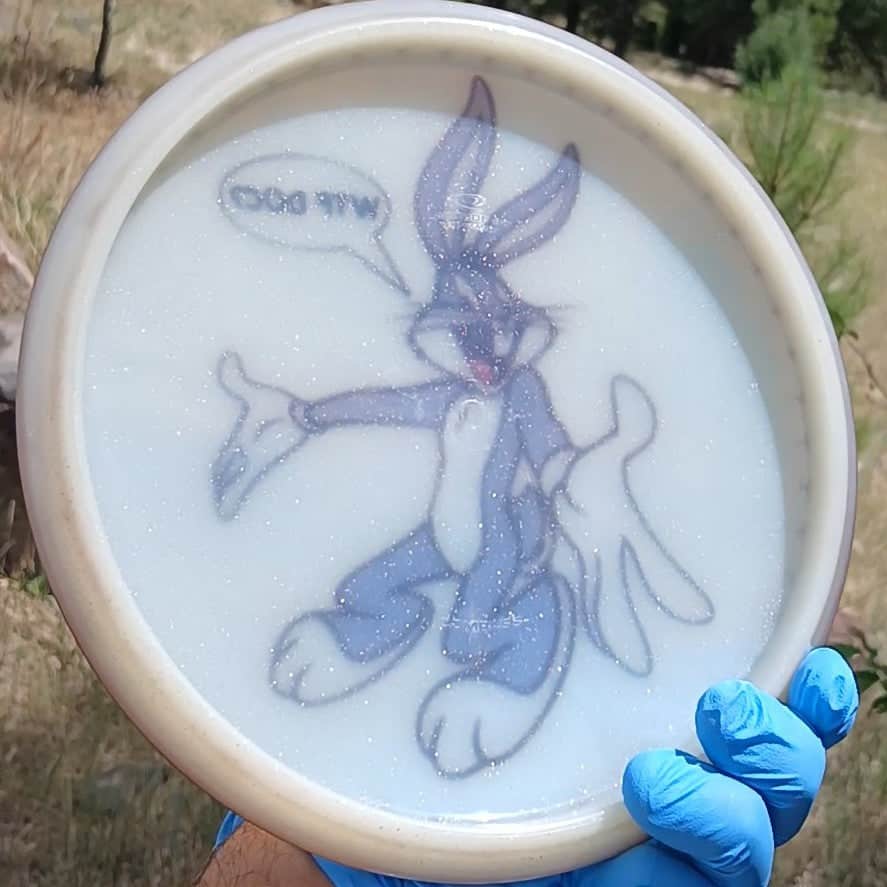 Opto Sparkle Compass Bugs Bunny WTF DOC! Midrange 177g - Disc Golf Dyes & Design