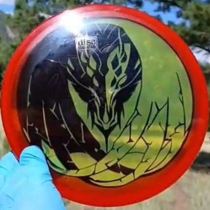 040102.02 Maestro Smaug custom disc golf midrange from Discmania ghost stamp