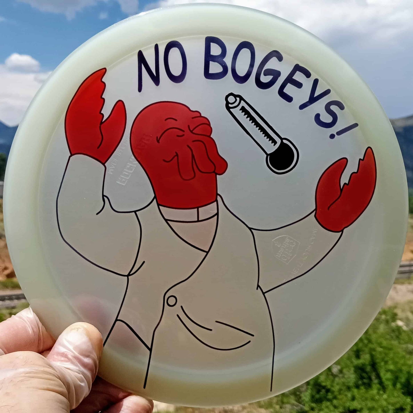Discmania Active Premium Rockstar glow in the dark Futurama Zoidberg design front