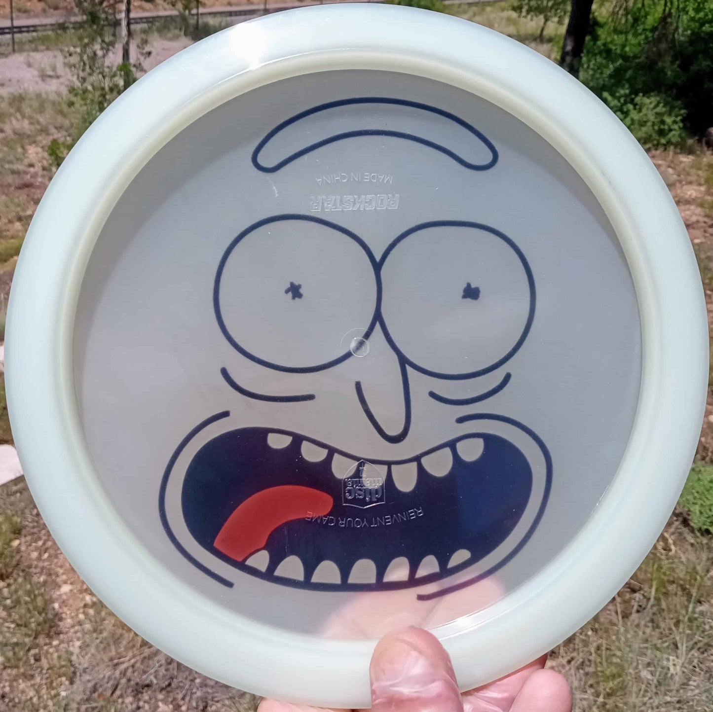 Discmania Rockstar Rick and Morty glow fairway driver back view