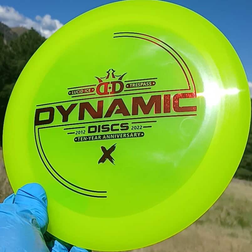 Lucid Ice Trespass Yellow Distance Driver 175g - Disc Golf Dyes & Design