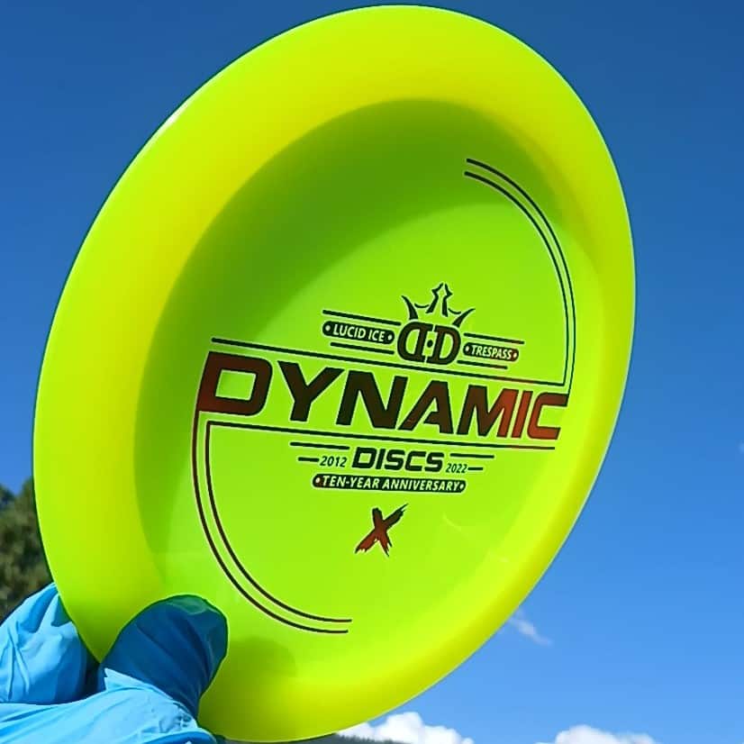 Lucid Ice Trespass Yellow Distance Driver 175g - Disc Golf Dyes & Design
