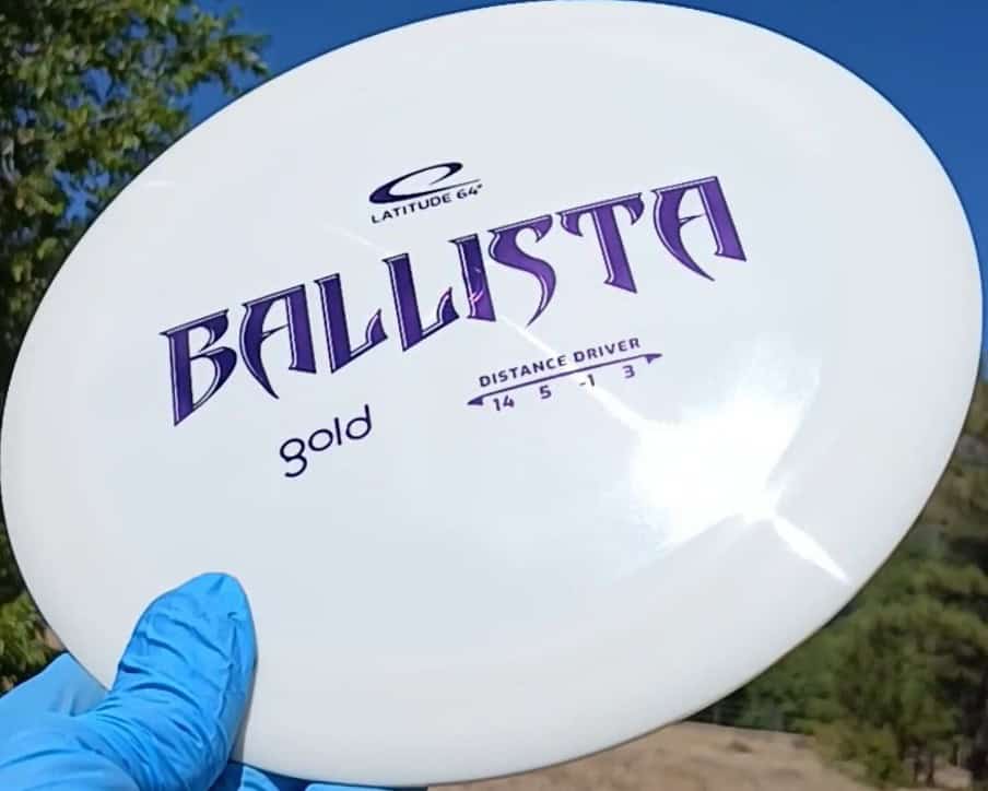 Gold Line Ballista White Distance Driver 169g - Disc Golf Dyes & Design