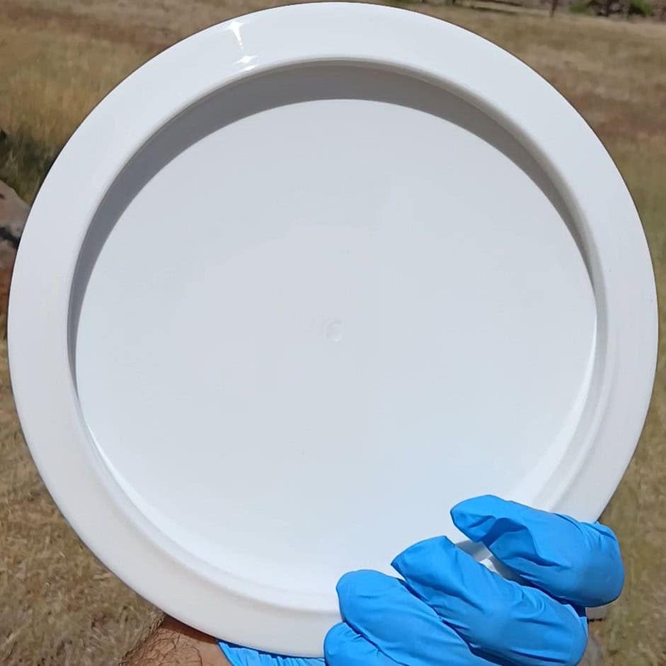 77057001.07 Kastaplast Falk white disc golf fairway driver. back view