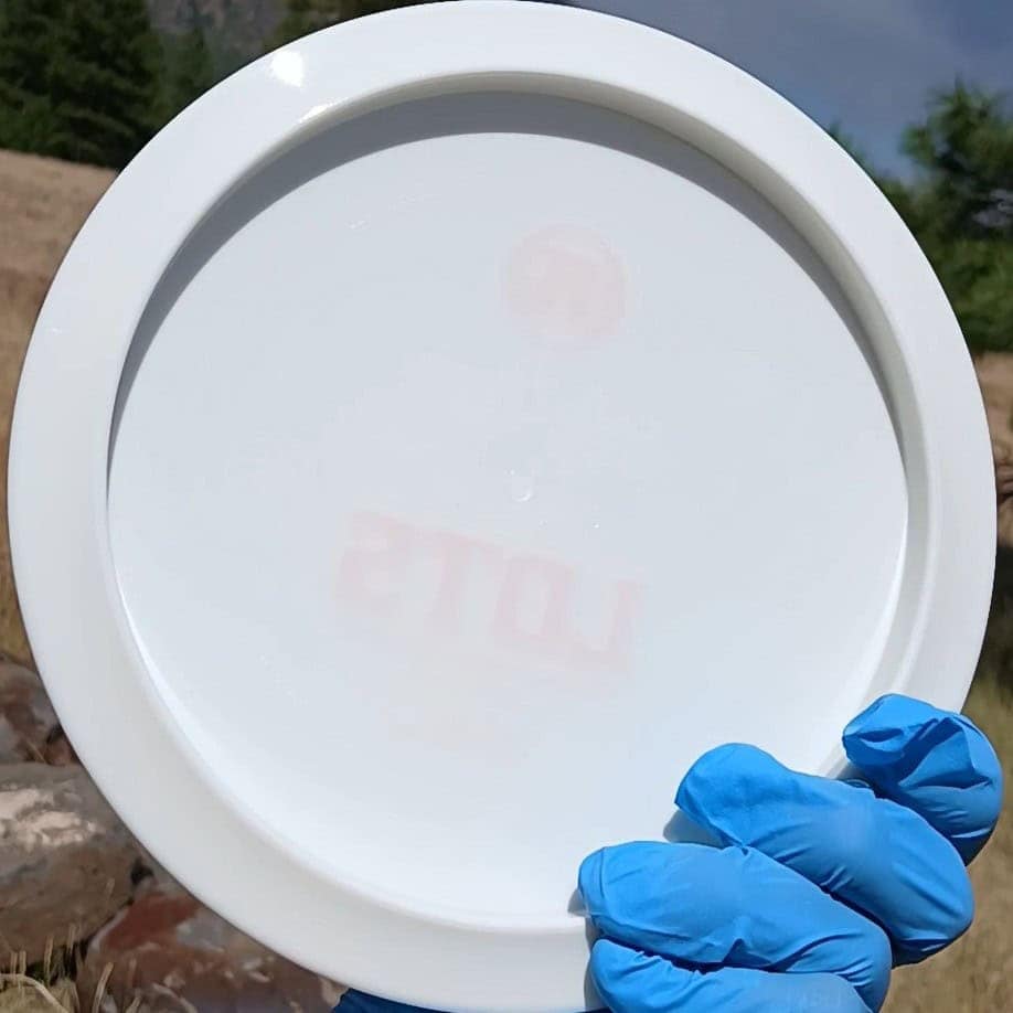 77057101.07 Kastaplast Lots white disc golf fairway driver. back view