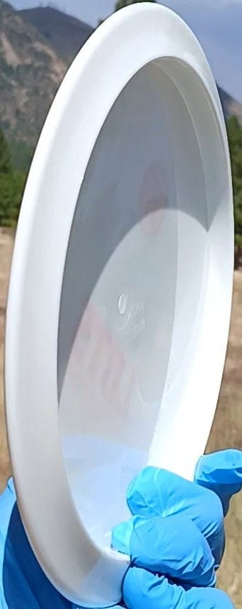 77057101.07 Kastaplast Lots white disc golf fairway driver. profile wing view