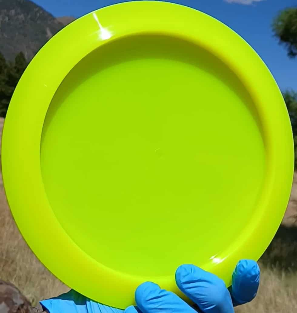Lucid Enforcer Yellow Wiped Distance Driver 175g - Disc Golf Dyes & Design