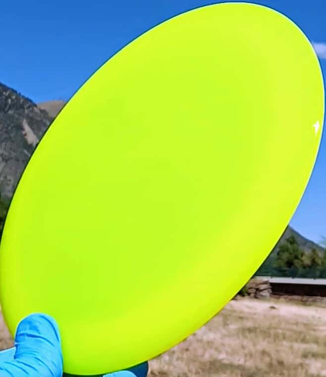 Lucid Enforcer Yellow Wiped Distance Driver 175g - Disc Golf Dyes & Design