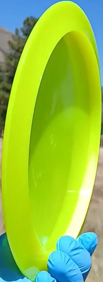 Lucid Enforcer Yellow Wiped Distance Driver 175g - Disc Golf Dyes & Design