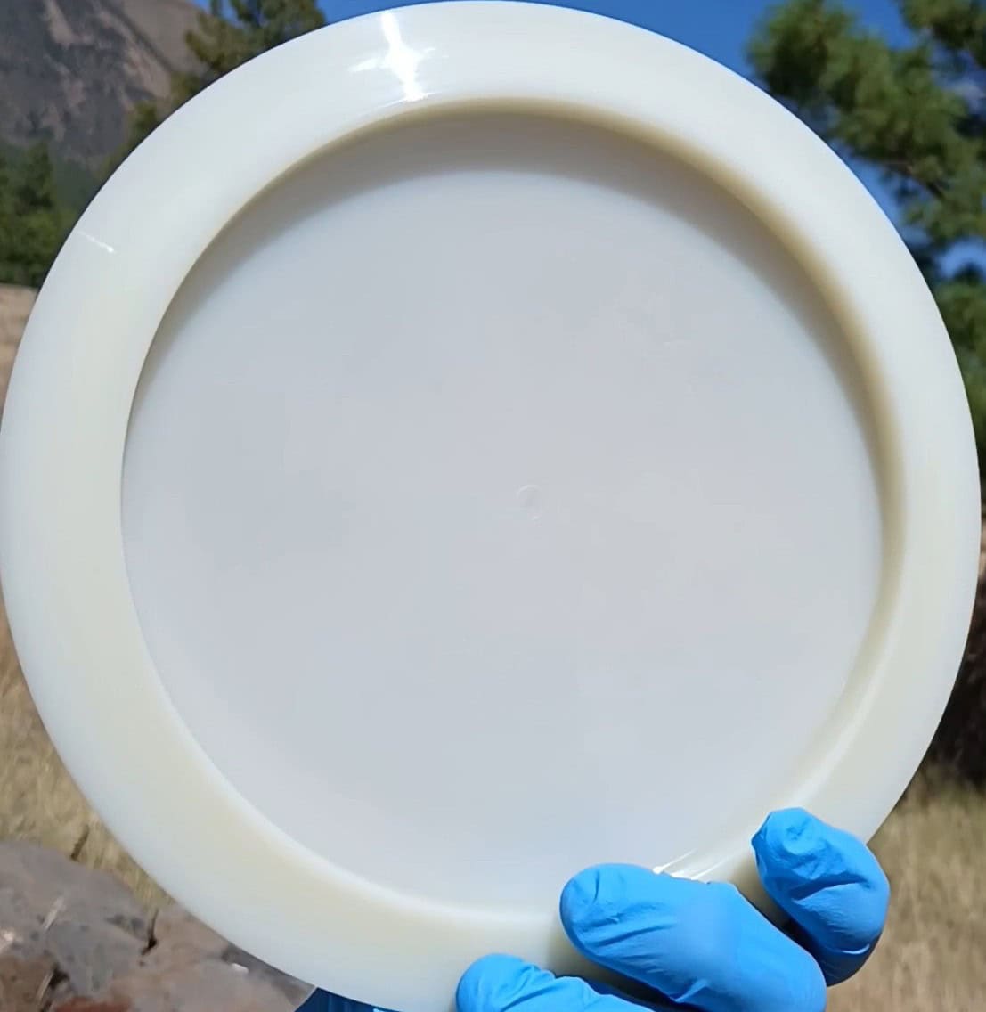 Lucid Enforcer White Wiped Distance Driver 175g - Disc Golf Dyes & Design