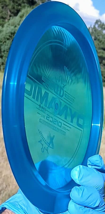 Lucid Ice Trespass Blue Wiped Distance Driver 174g - Disc Golf Dyes & Design