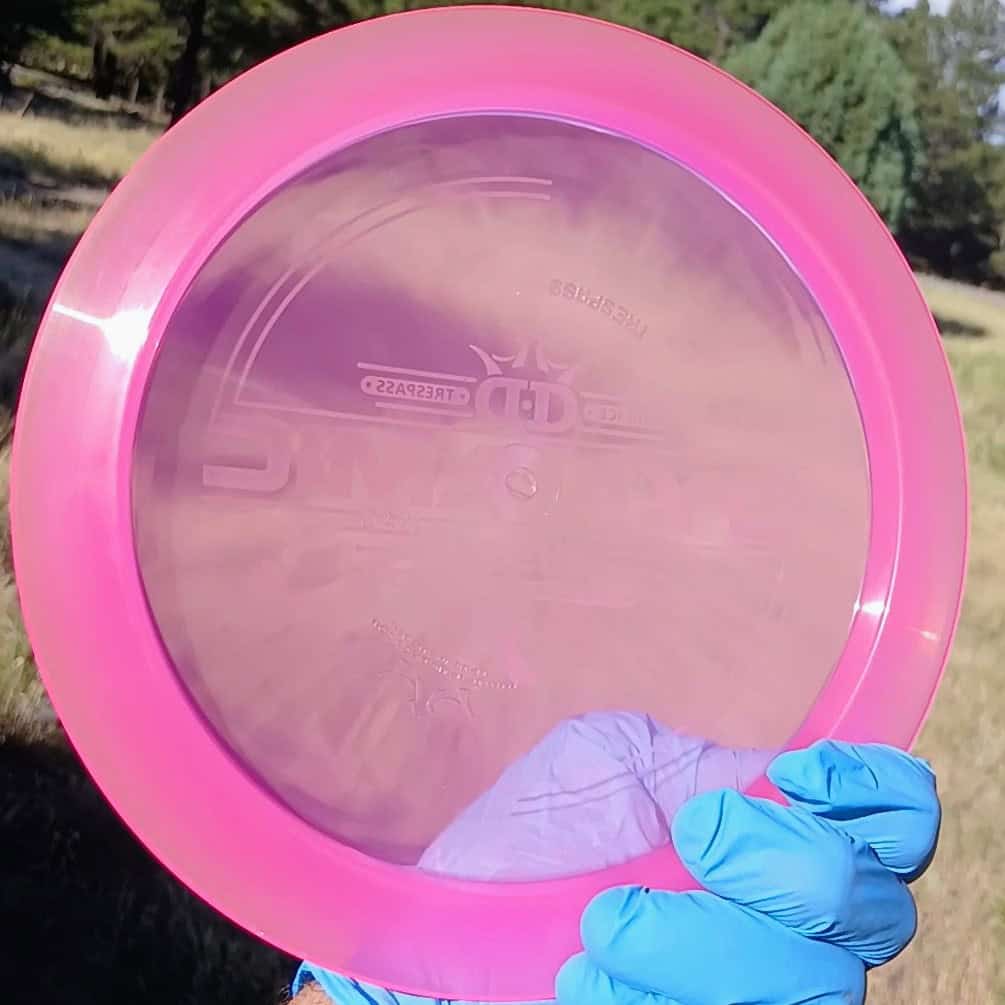 Lucid Ice Trespass Pink Wiped Distance Driver 175g - Disc Golf Dyes & Design