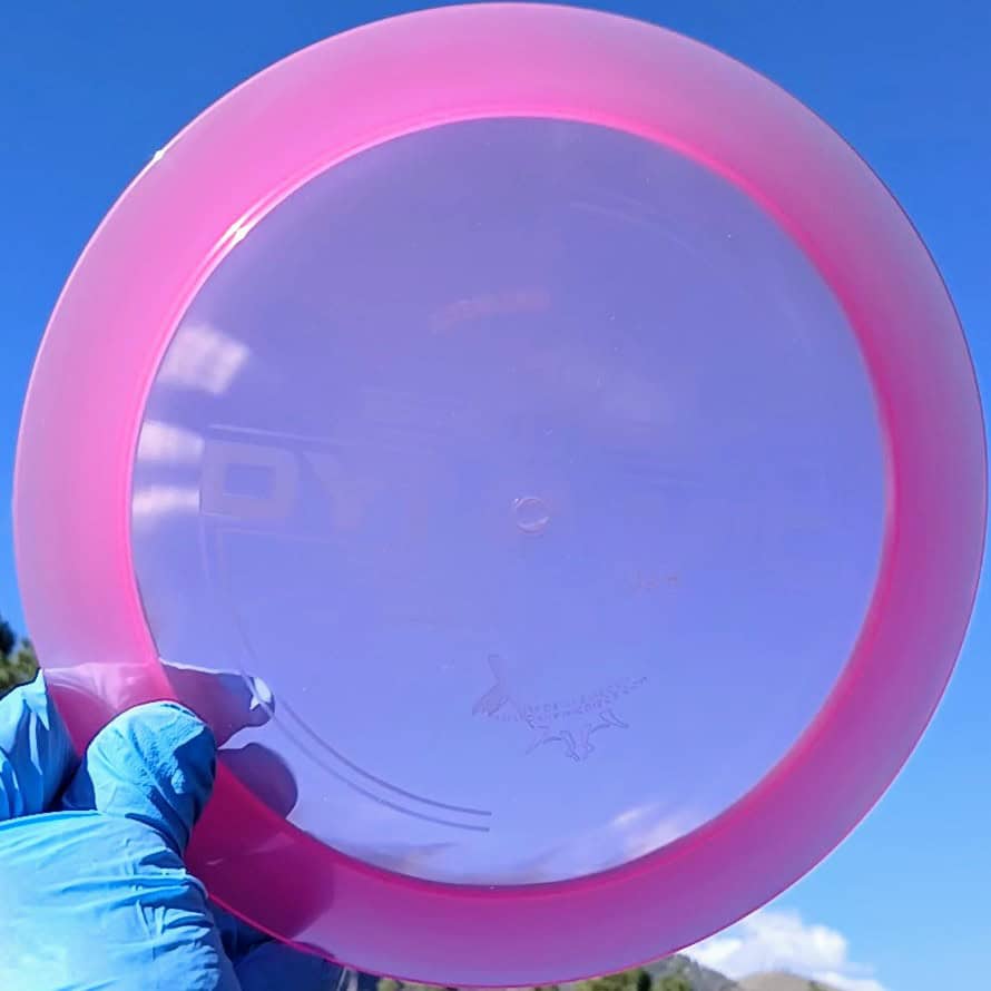 Lucid Ice Trespass Pink Wiped Distance Driver 175g - Disc Golf Dyes & Design