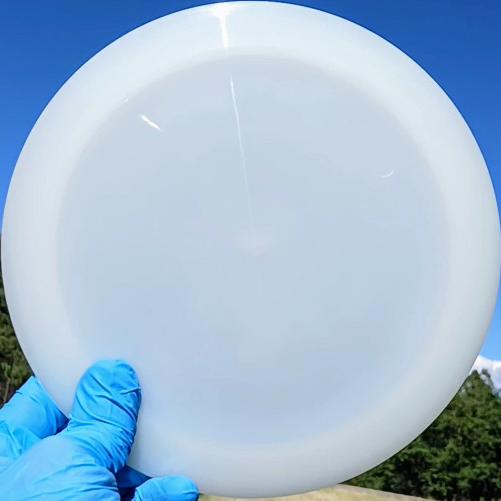 88024710.07 Opto Ice Havoc white blank disc golf distance driver from Latitude 64. front view