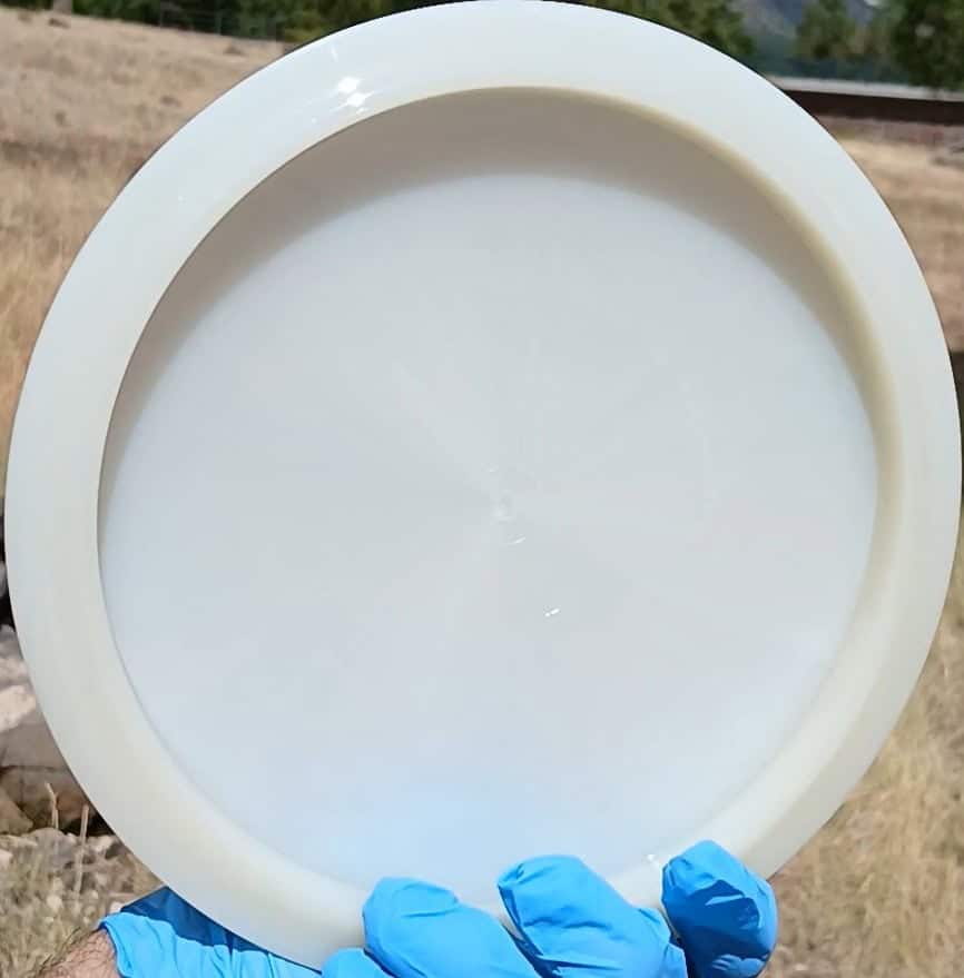 88028002.07 Opto River white bIank understable disc golf fairway driver from Latitude 64. back view