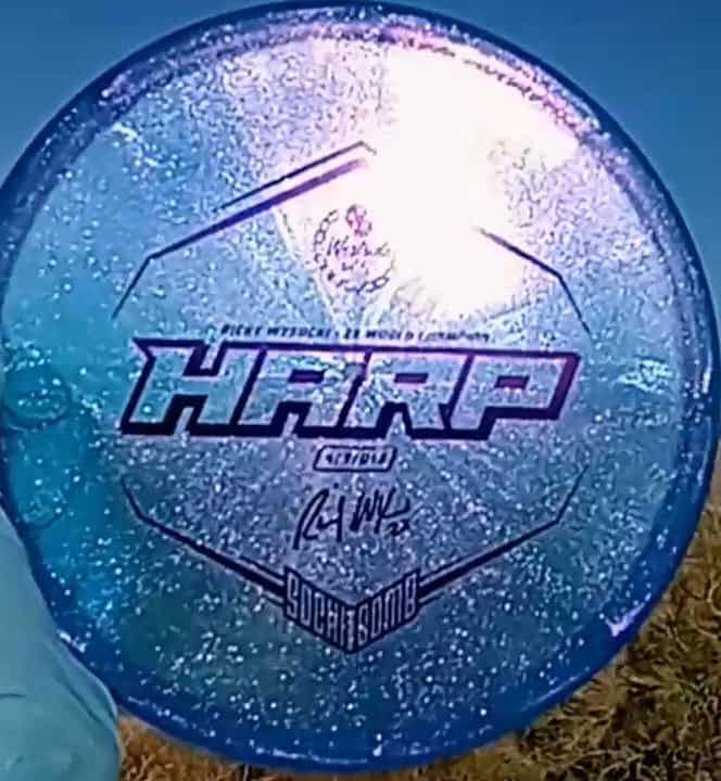 VIP Blue Glimmer Harp Overstable Putt & Approach 175g - Disc Golf Dyes & Design