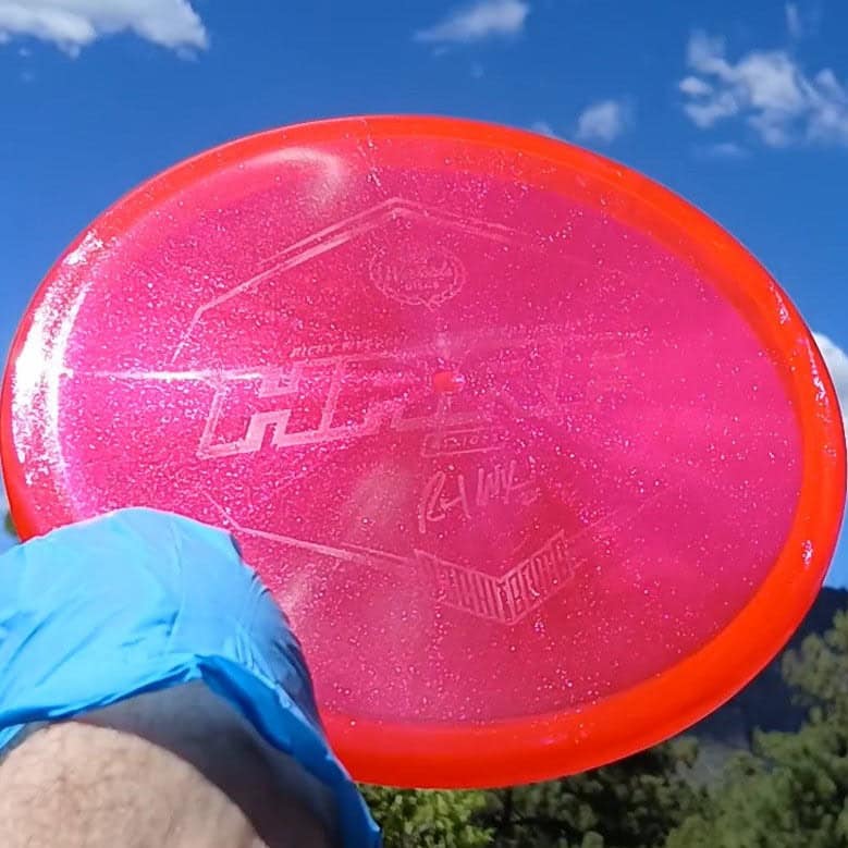 VIP Glimmer Harp Red Wiped Overstable Putt & Approach 175g - Disc Golf Dyes & Design