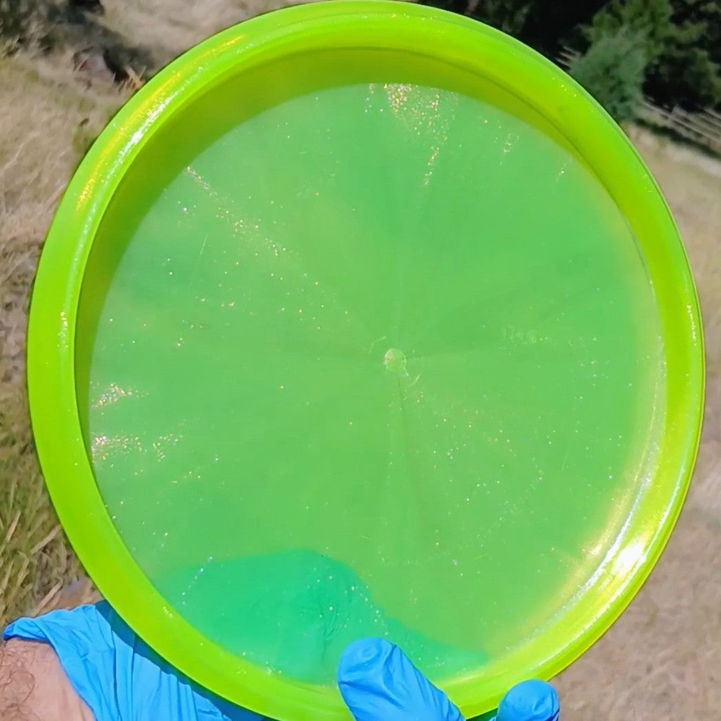 VIP Glimmer Harp Yellow Wiped Overstable Putt & Approach 175g - Disc Golf Dyes & Design