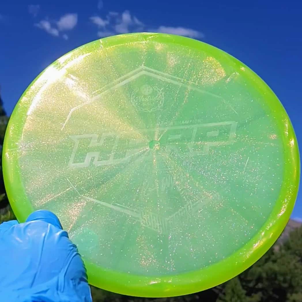VIP Glimmer Harp Yellow Wiped Overstable Putt & Approach 175g - Disc Golf Dyes & Design