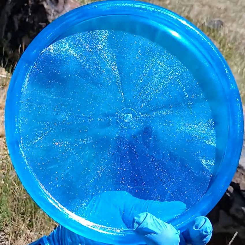 VIP Glimmer Harp Blue Wiped Overstable Putt & Approach 175g - Disc Golf Dyes & Design