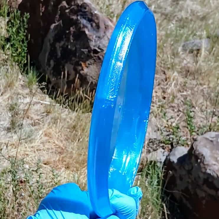 VIP Glimmer Harp Blue Wiped Overstable Putt & Approach 175g - Disc Golf Dyes & Design