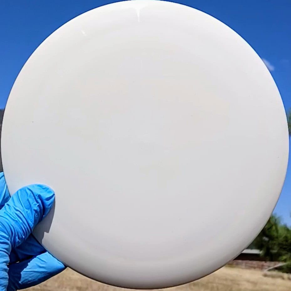 88034401.07 Tournament Giant white blank overstable disc golf distance driver from Westside Discs. front view