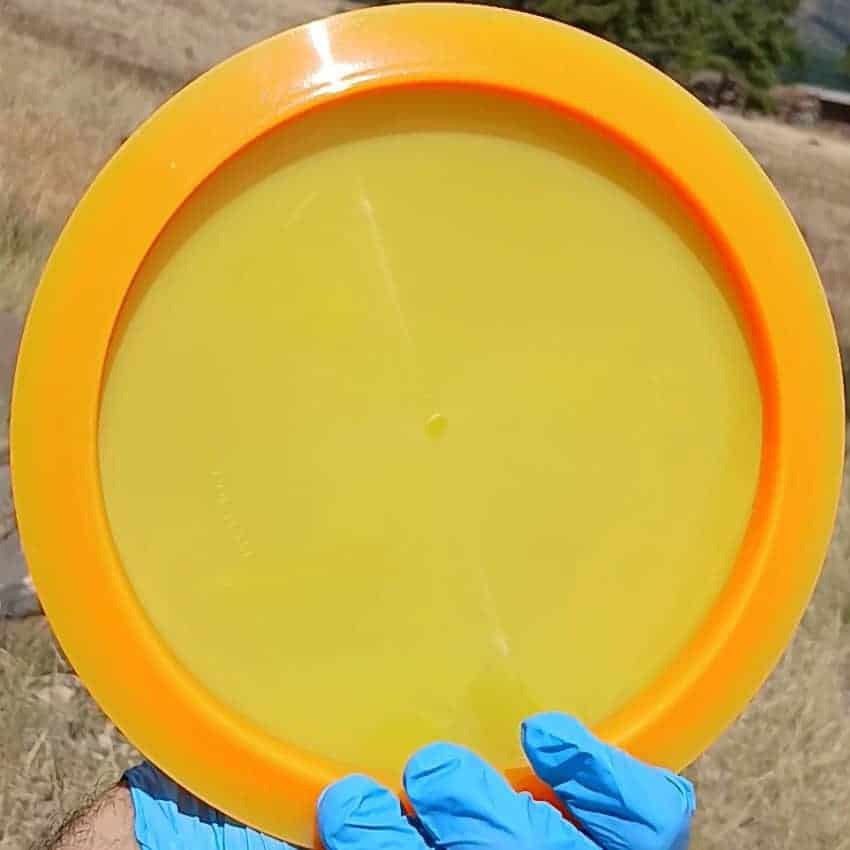 88037703.05 VIP Air Northman orange blank lightweight disc golf distance driver from Westside Discs. back view