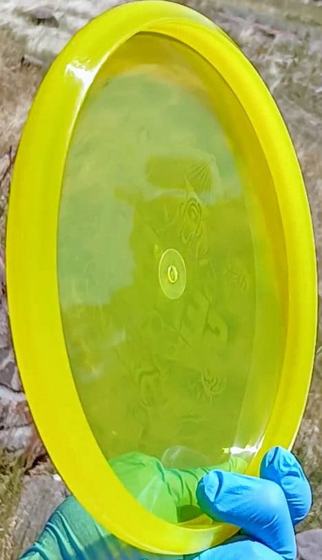 Active Premium Sensei Yellow Wiped Putter 173g - Disc Golf Dyes & Design