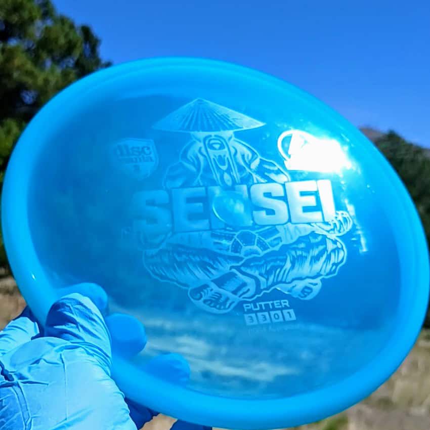 Active Premium Sensei Blue Wiped Putter 173g - Disc Golf Dyes & Design