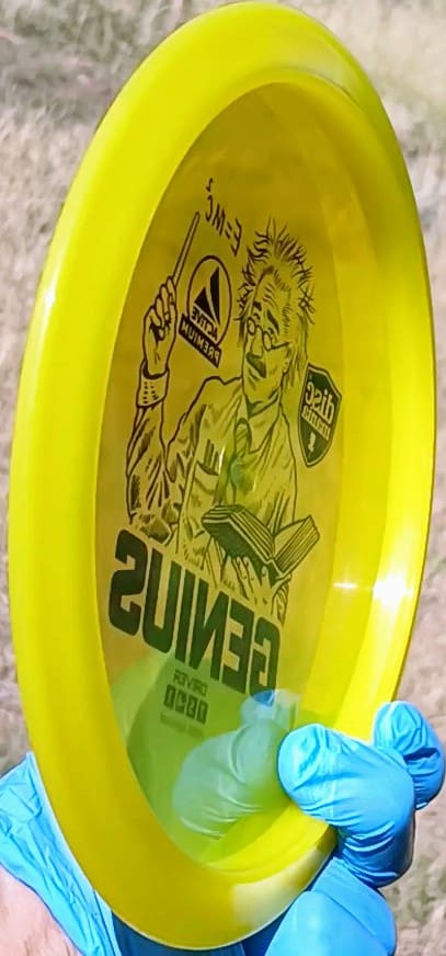 Active Premium Yellow Genius Fairway Driver 171g - Disc Golf Dyes & Design