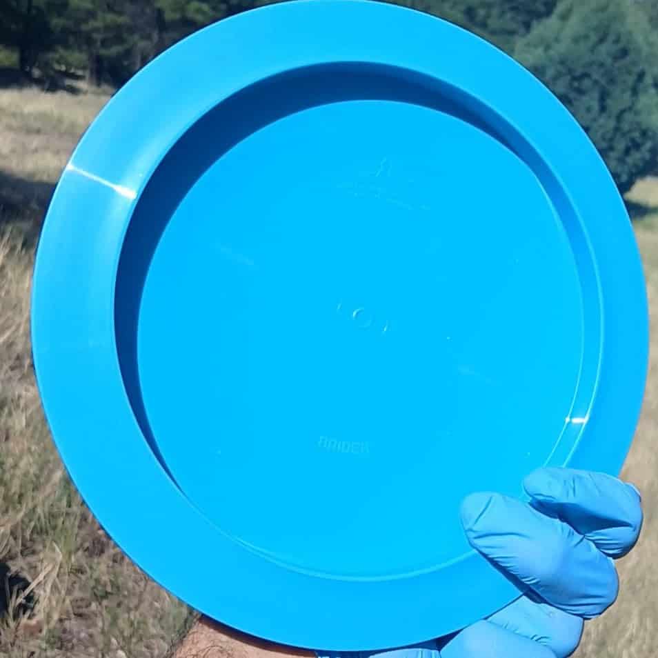 Dynamic Discs BioFuzion Raider blue distance driver back view