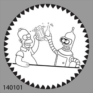 Animation Design Templates Homer and Bender