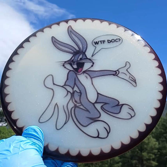 Opto Sparkle Compass Bugs Bunny WTF DOC! Midrange 177g - Disc Golf Dyes & Design