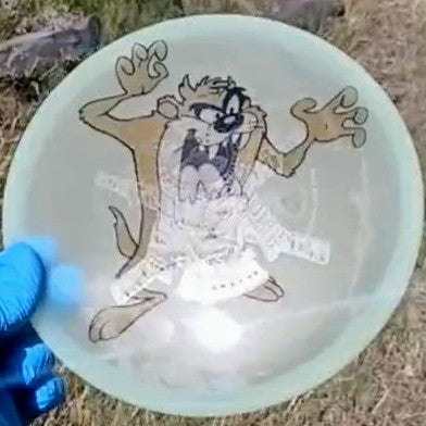 042503.12 Sensei Glow Tasmanian Devil ghost stamp