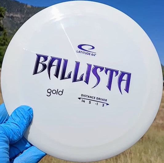 Gold Line Ballista White Distance Driver 169g - Disc Golf Dyes & Design