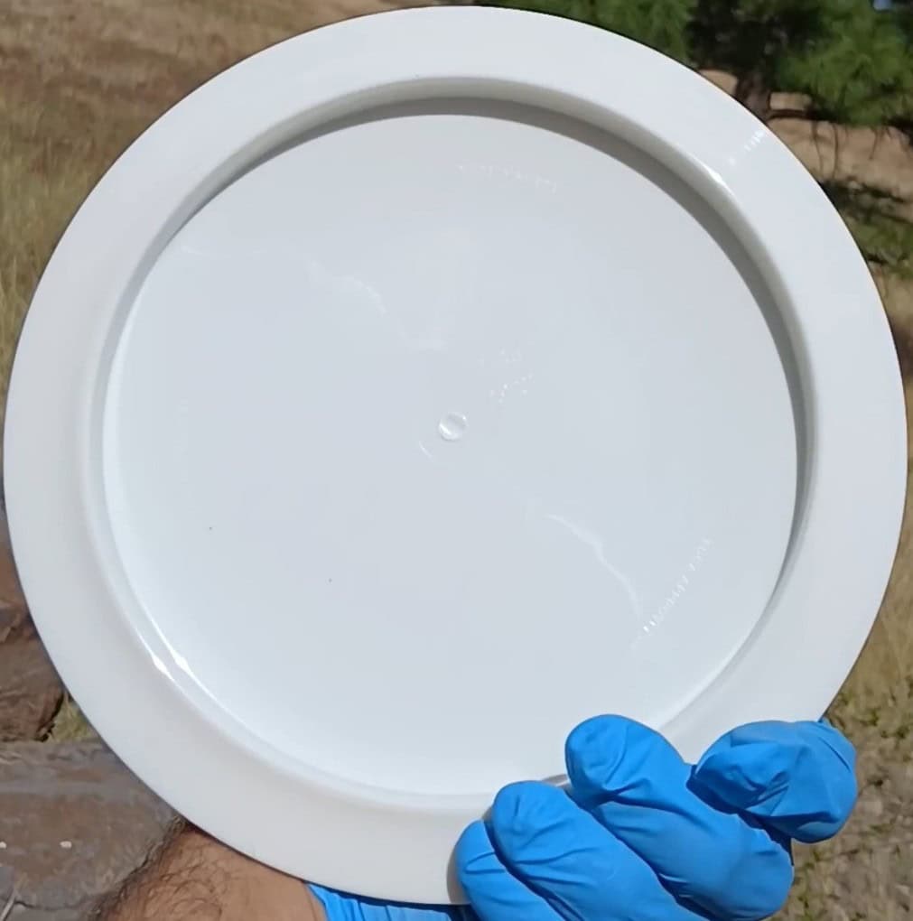 77054101.27 Kastaplast K1 Line Krut white disc golf distance driver back view
