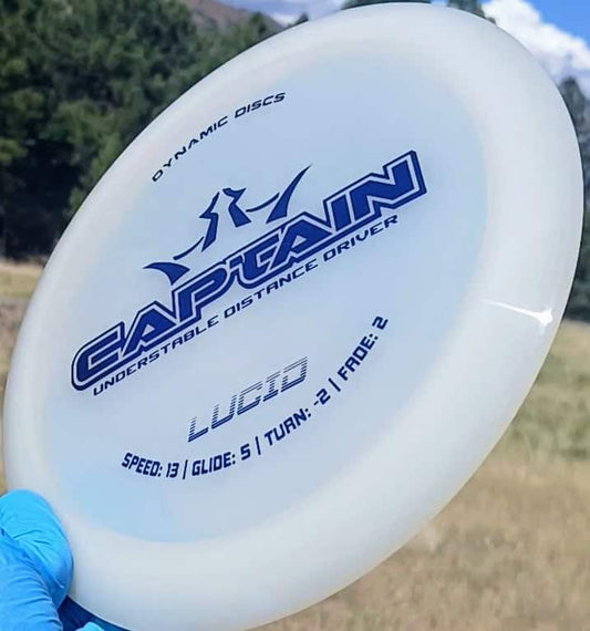 Dynamic Discs Lucid Captain 174g front tilt view