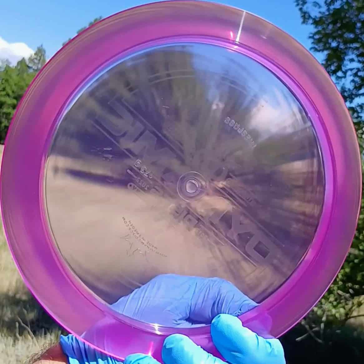 Lucid Ice Trespass Purple Wiped Distance Driver 175g - Disc Golf Dyes & Design