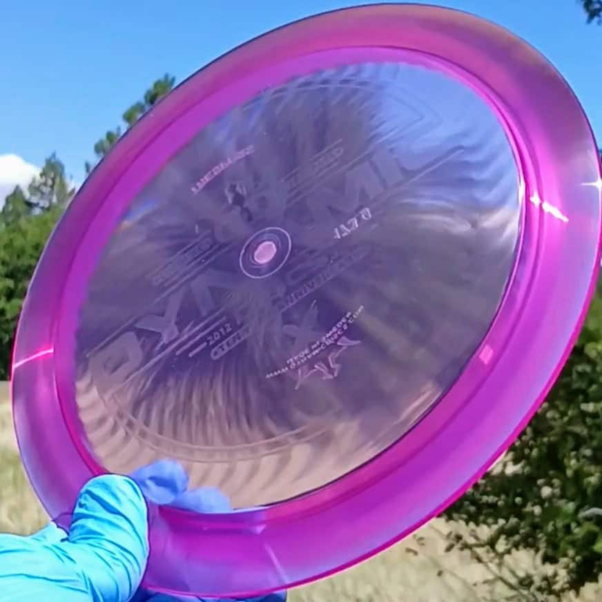 Lucid Ice Trespass Purple Wiped Distance Driver 175g - Disc Golf Dyes & Design