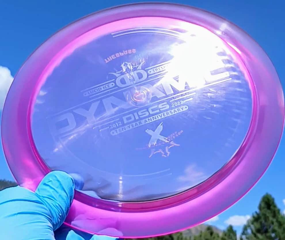 Lucid Ice Trespass Purple Wiped Distance Driver 175g - Disc Golf Dyes & Design