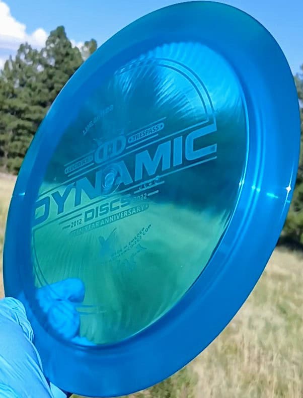 Lucid Ice Trespass Blue Wiped Distance Driver 174g - Disc Golf Dyes & Design