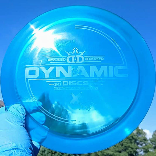 Lucid Ice Trespass Blue Wiped Distance Driver 174g - Disc Golf Dyes & Design