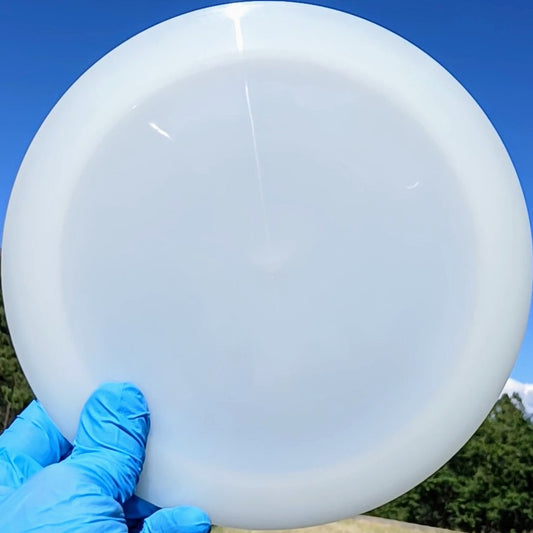88024710.07 Opto Ice Havoc white blank disc golf distance driver from Latitude 64. front view