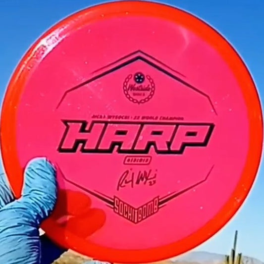 VIP Red Glimmer Harp Overstable Putt & Approach 175g - Disc Golf Dyes & Design