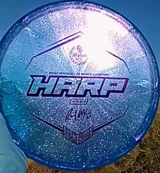 VIP Blue Glimmer Harp Overstable Putt & Approach 175g - Disc Golf Dyes & Design