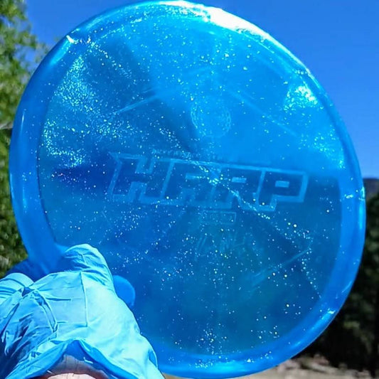 VIP Glimmer Harp Blue Wiped Overstable Putt & Approach 175g - Disc Golf Dyes & Design