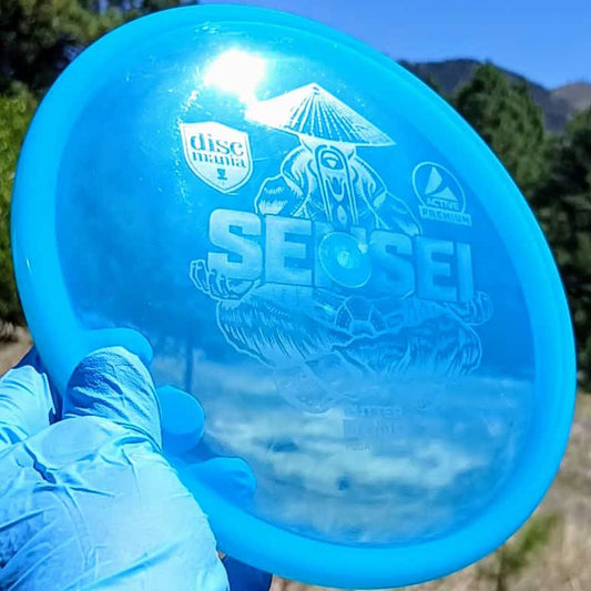 Active Premium Sensei Blue Wiped Putter 173g - Disc Golf Dyes & Design