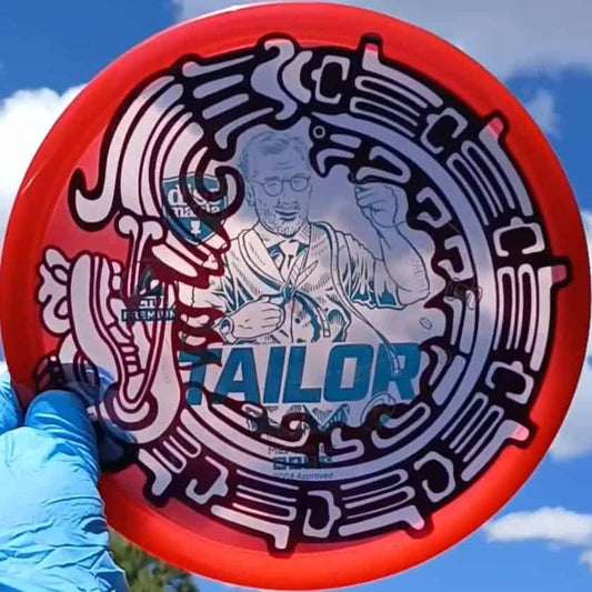 Discmania Active Premium Tailor Aztec Dragon custom dyed disc golf midrange front view